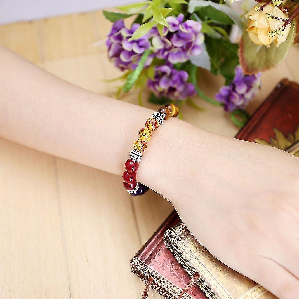 7 Chakra Crystals Gemstones Healing Beads Bracelet Women Natural Stone Yoga Reiki Balancing Mala Meditation Beaded - Image 5
