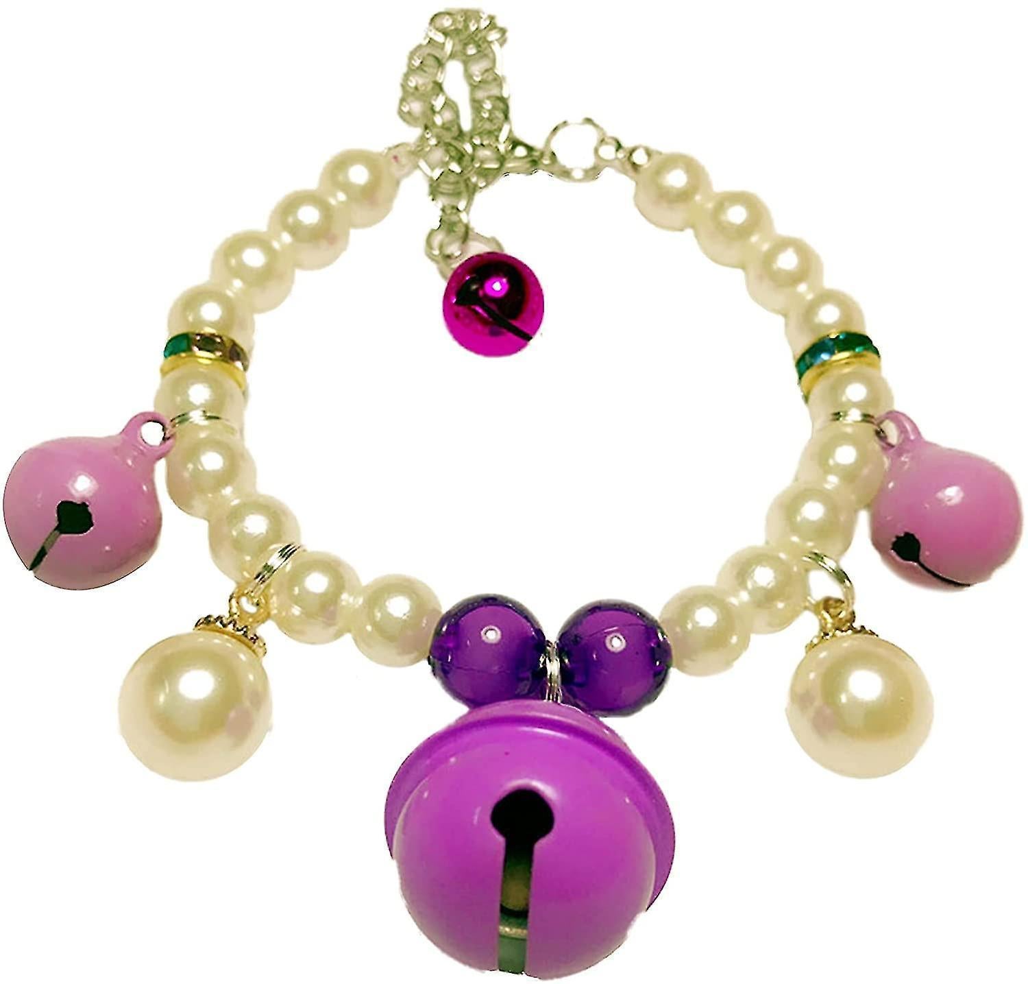 Crystal Pearls Dog Necklace Jewelry With Bling Fashion Heart Rhinestones For Pets Cats Puppy Girl Teacup Chihuahua Yorkie Clothes Costume - Image 1