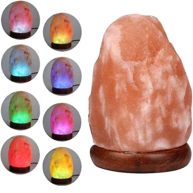 Crystal Salt Lamp Usb Natural Colorful Color Changing Warm White Led Mineral Salt Lamp Night Light - Image 1