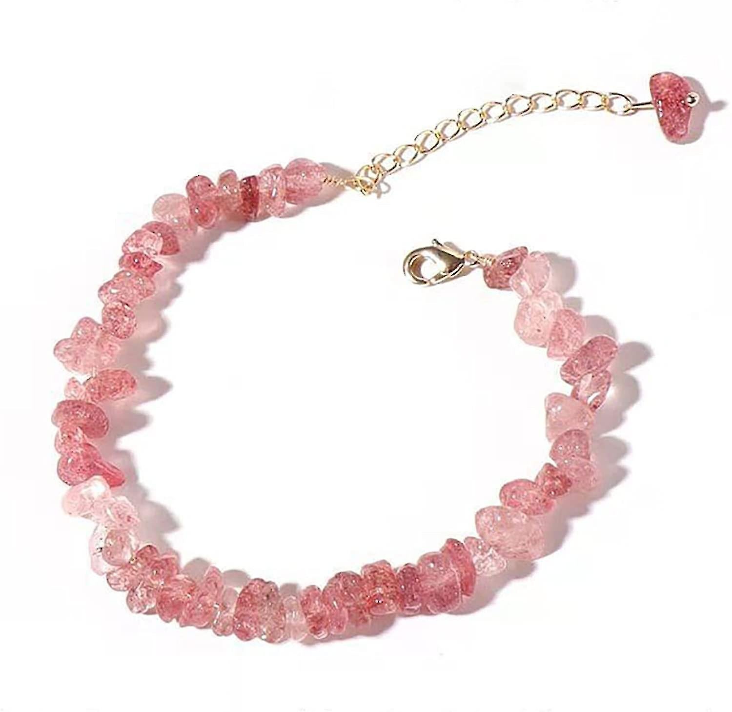 Healing Crystal Stone Beads Stretch Bracelets Crystal Bracelet Natural Gemstones Round Beads Energy Power Crystal Chakra Reiki Healing Elastic Stretch - Image 1