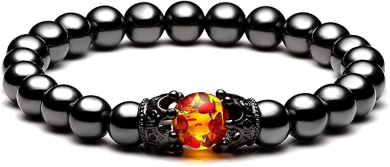 Hematite Black Obsidian Tiger Eye Stone Bracelets For Men Women 10mm Natural Round Gemstone Beads Beaded Healing Crystal Triple Bracelet - Image 4