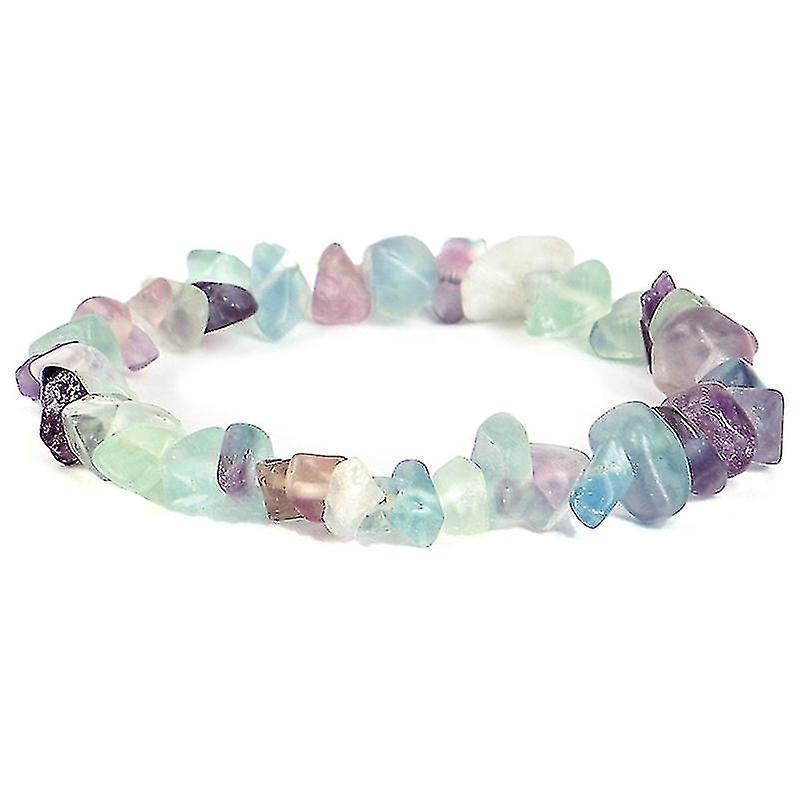 Irregular Natural Crystals Chakras Stone Bracelet Beads Bracelets Yellow Crystals Clear - Image 1