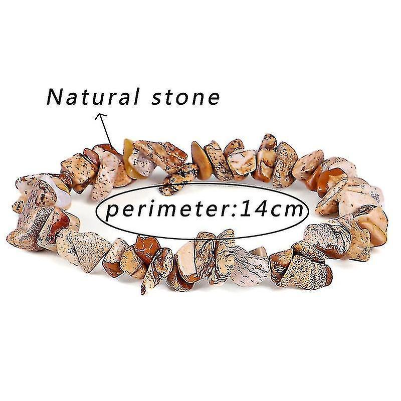 Irregular Natural Crystals Chakras Stone Bracelet Beads Bracelets Yellow Crystals Clear - Image 4