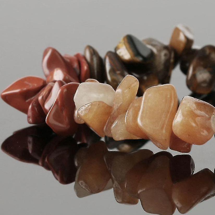 Natural Stone 7-chakra Chip Beads Healing Crystal Bracelet - Image 4