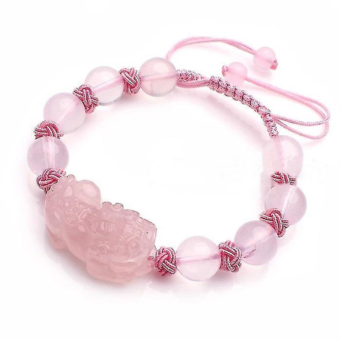 Pink Women's Bracelet Natural Pink Crystal Bracelet - Image 2
