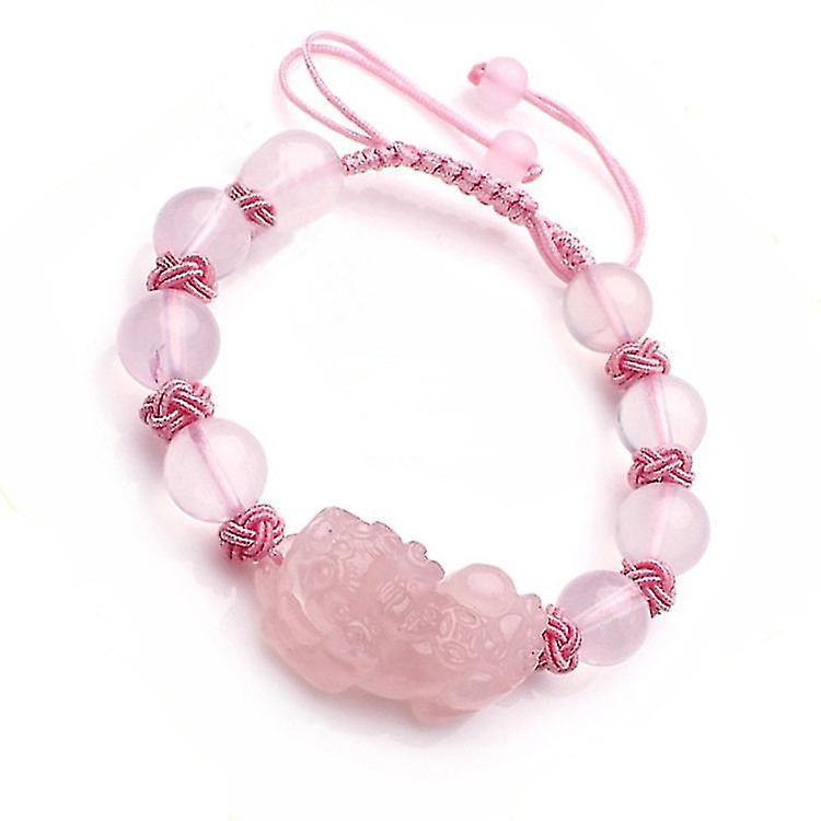 Pink Women's Bracelet Natural Pink Crystal Bracelet - Image 3