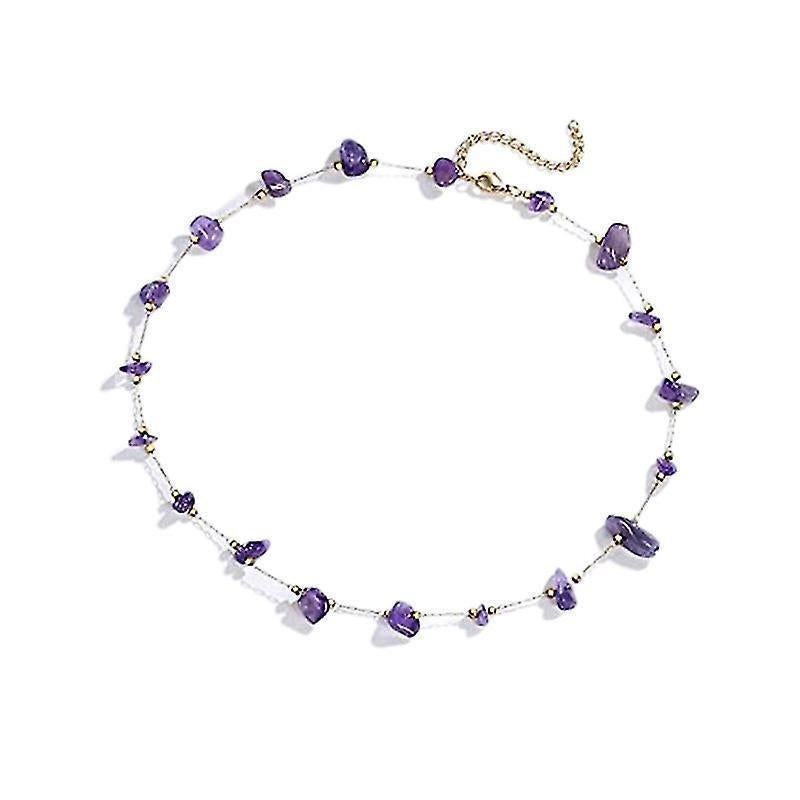 Red/purple Crystal Bracelet Bring Luck Prosperity Bracelet Agate Bracelet Gift Purple - Image 1