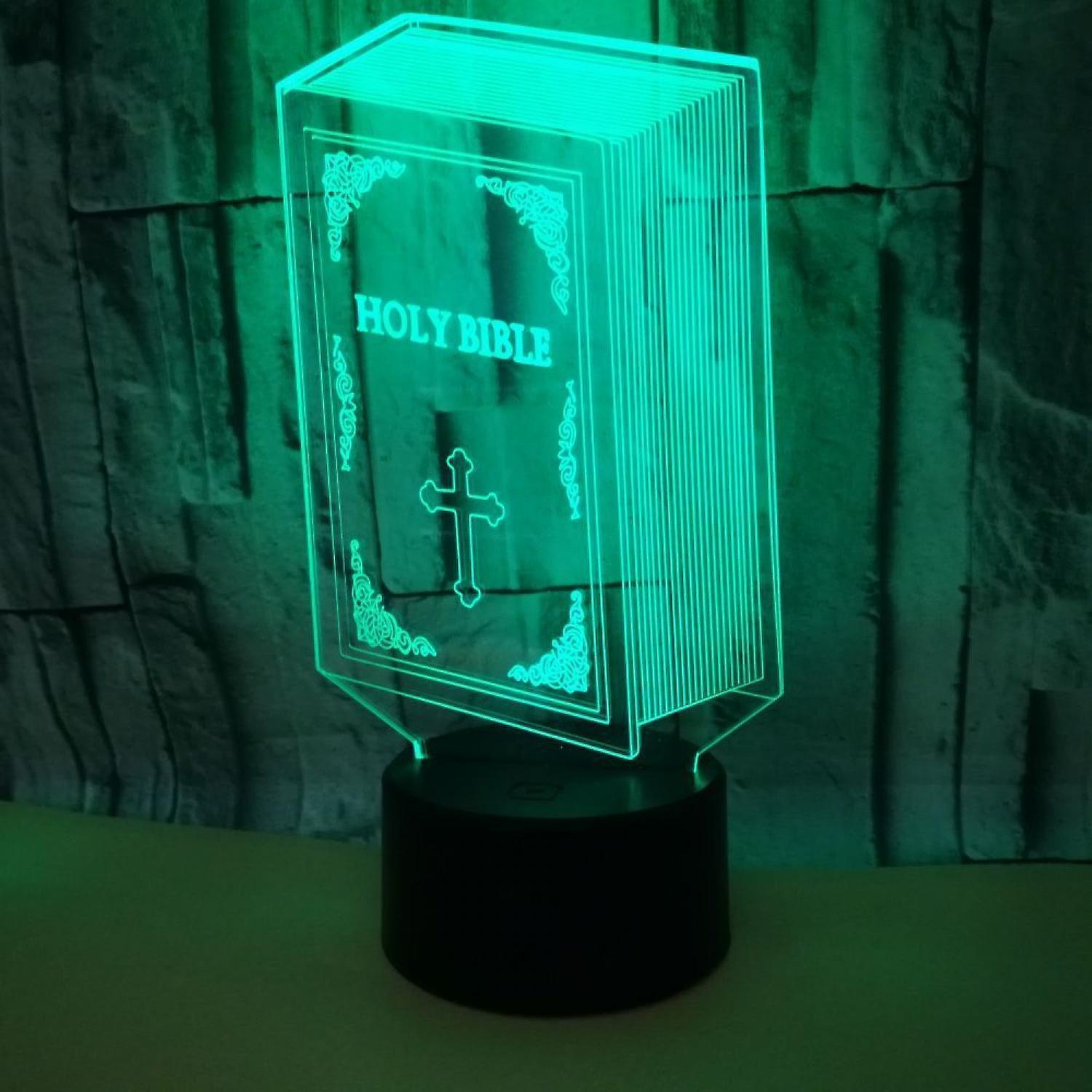 Optical Illusion 3D Book Night Light 16 Colors Cha - Image 5