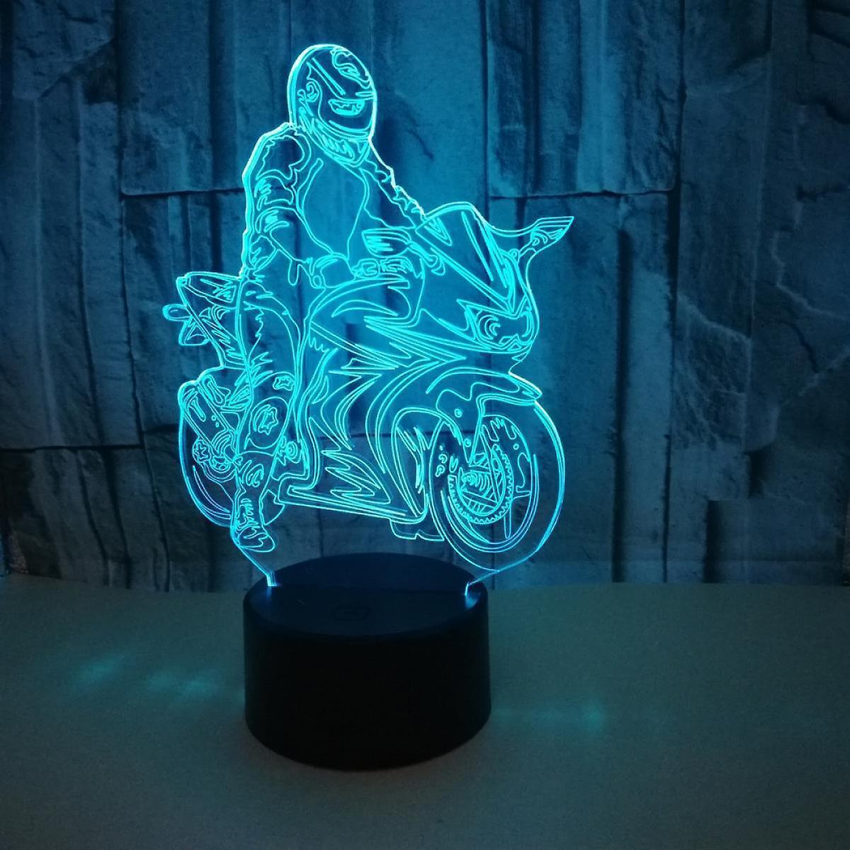 Dirt Bike Gifts for Boys, Motocross 3D Night Light Illusion - Image 1