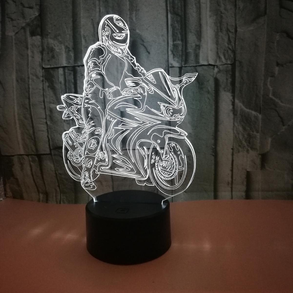 Dirt Bike Gifts for Boys, Motocross 3D Night Light Illusion - Image 5