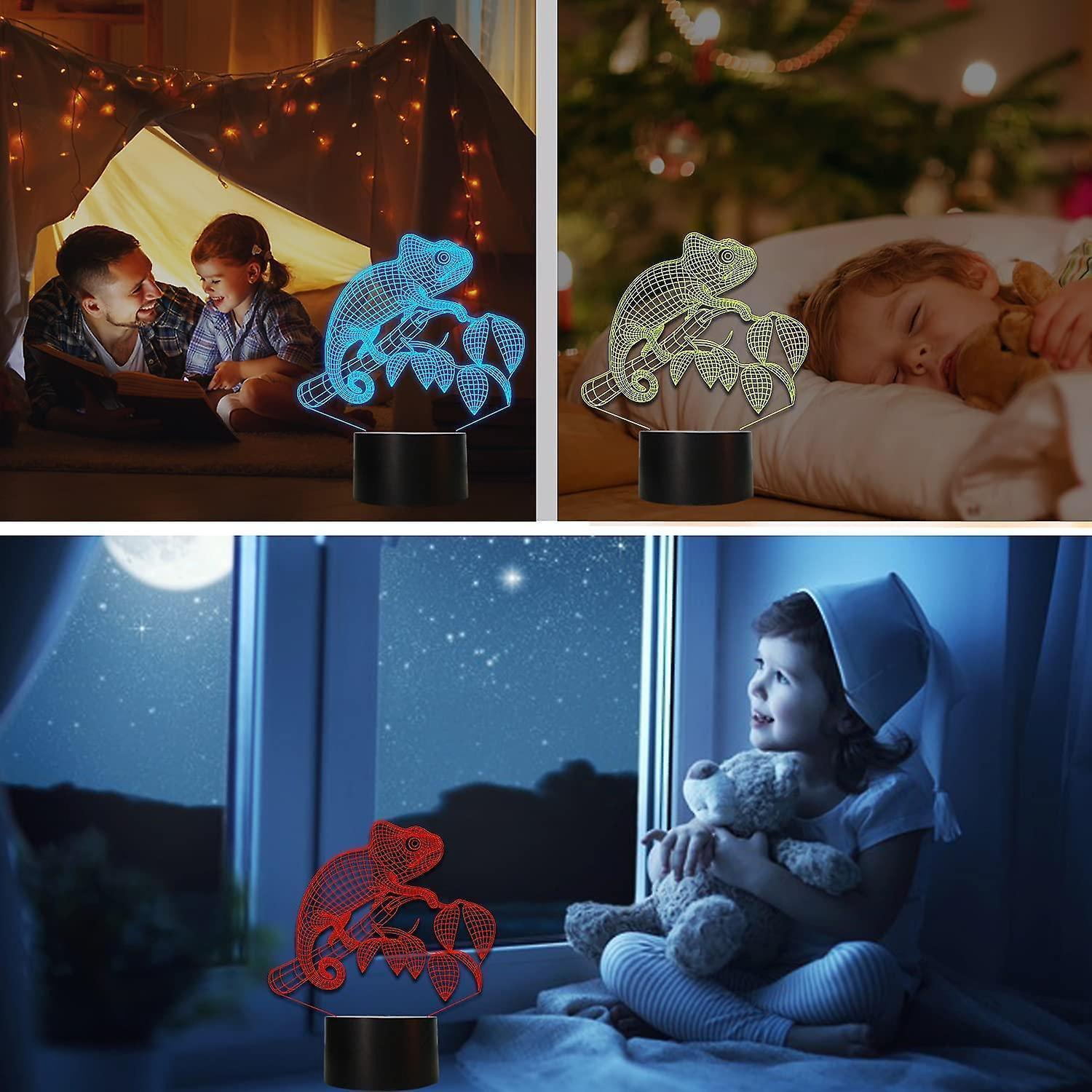 Chameleon  Animal 3D Night Light Illusion Lamp for - Image 3