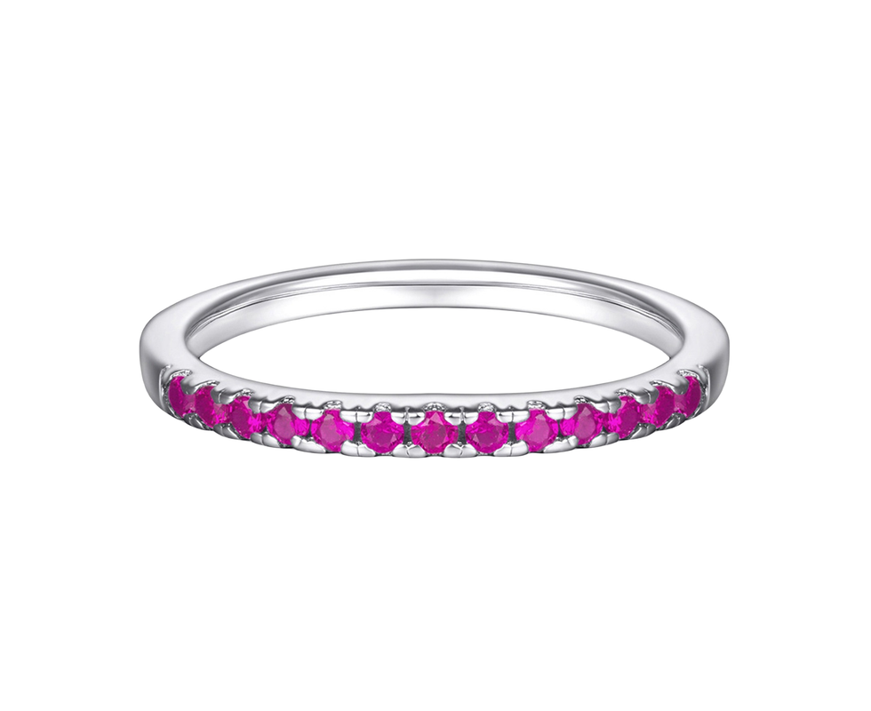 Women Ring Elegant Silver Visual Effect-US 7 C - Image 1