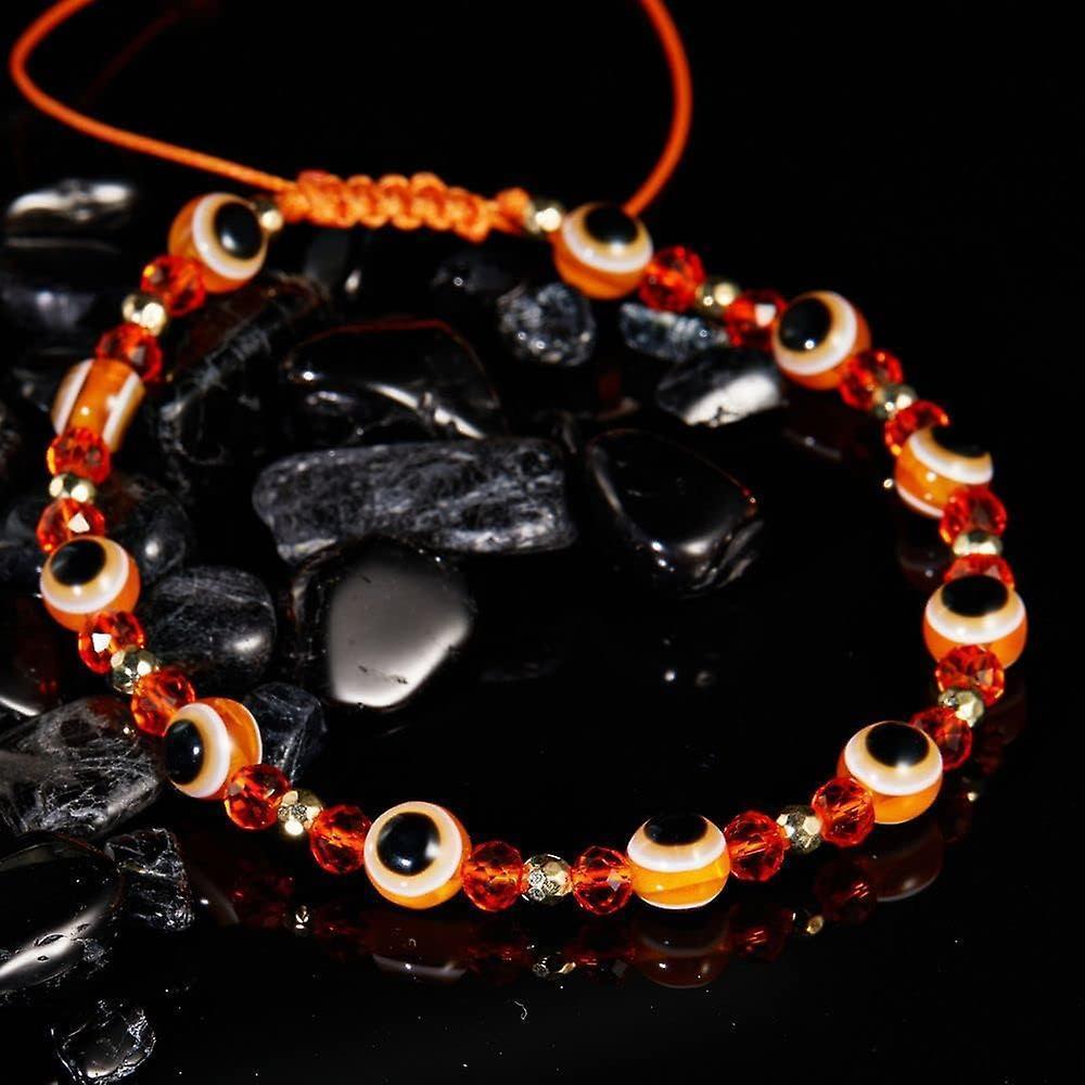 Bracelet, Crystal Bead Bracelet, Retro Evil Eye Bracelet, Handmade Female Bracelet, Braid Rope Couple Bracelet, Lucky Fashion Jewelry - Image 2