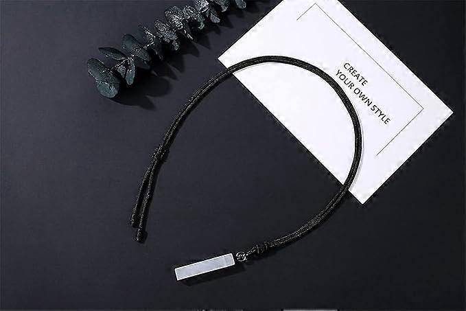 Crystal Necklace for Men Women Healing Crystal Stone Bar Pendant Necklace Adjustable Rope Necklace Natural Gemstone Necklace Jewelry - Image 2