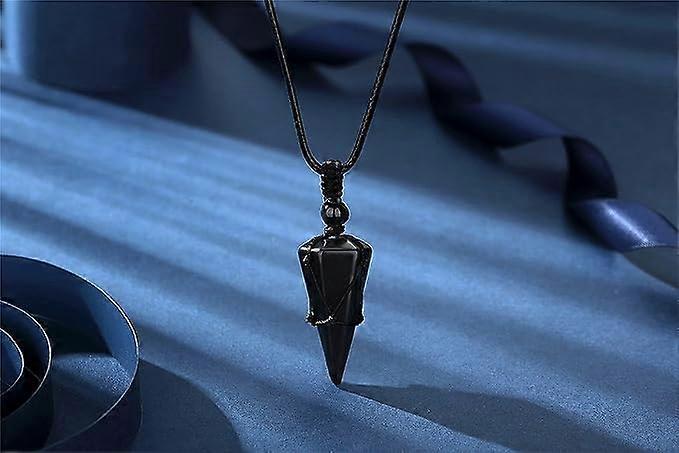 Crystal Necklace for Men Women Healing Crystal Stone Bar Pendant Necklace Adjustable Rope Necklace Natural Gemstone Necklace Jewelry - Image 4