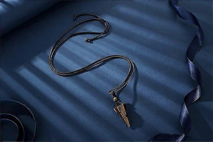 Crystal Necklace for Men Women Healing Crystal Stone Bar Pendant Necklace Adjustable Rope Necklace Natural Gemstone Necklace Jewelry - Image 2