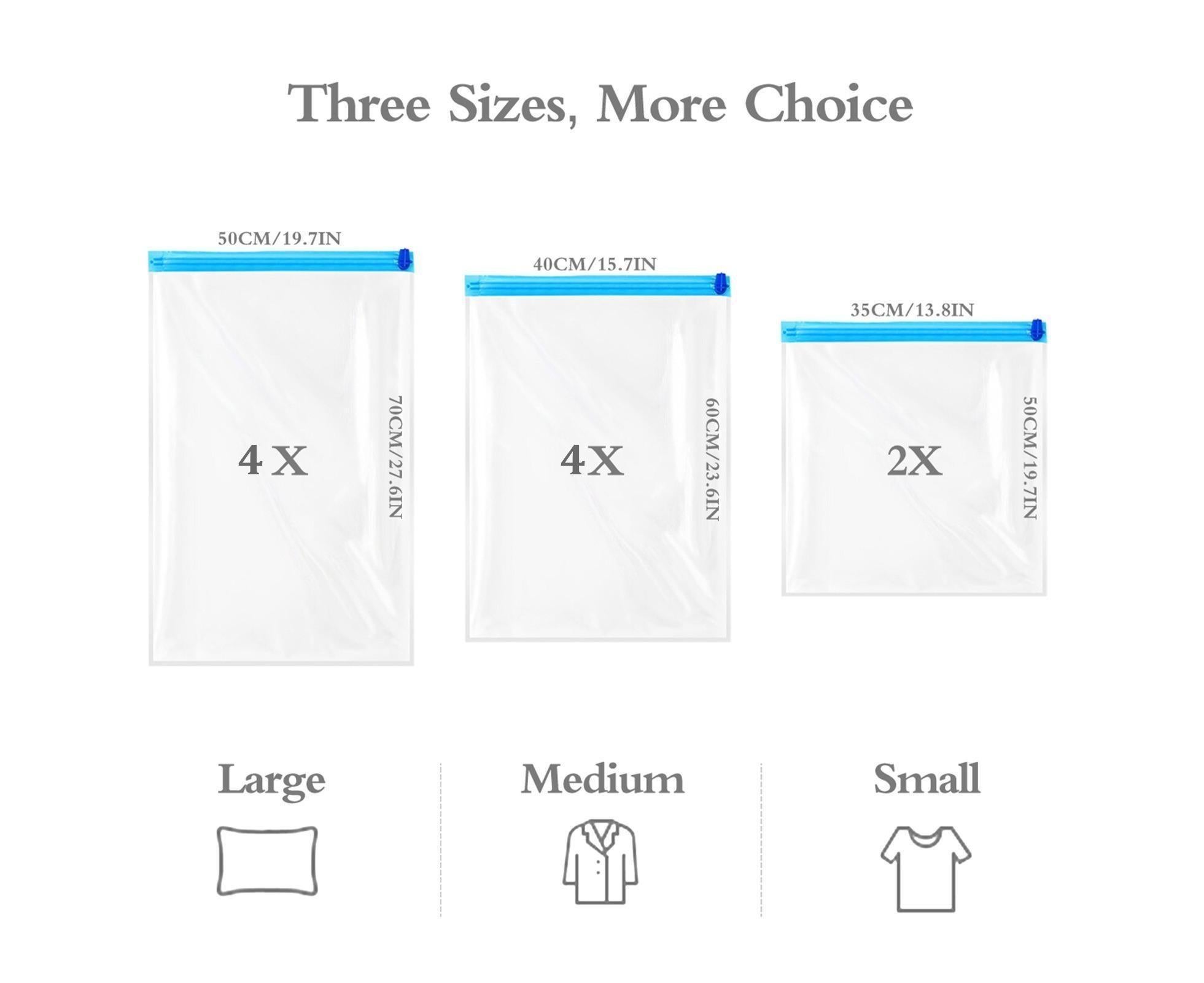 10Travel Compression Bags, Travel Essentials Vacuum Packing Space Saver Bags for Cruise Travel Accessories (10-Travel) - Image 6