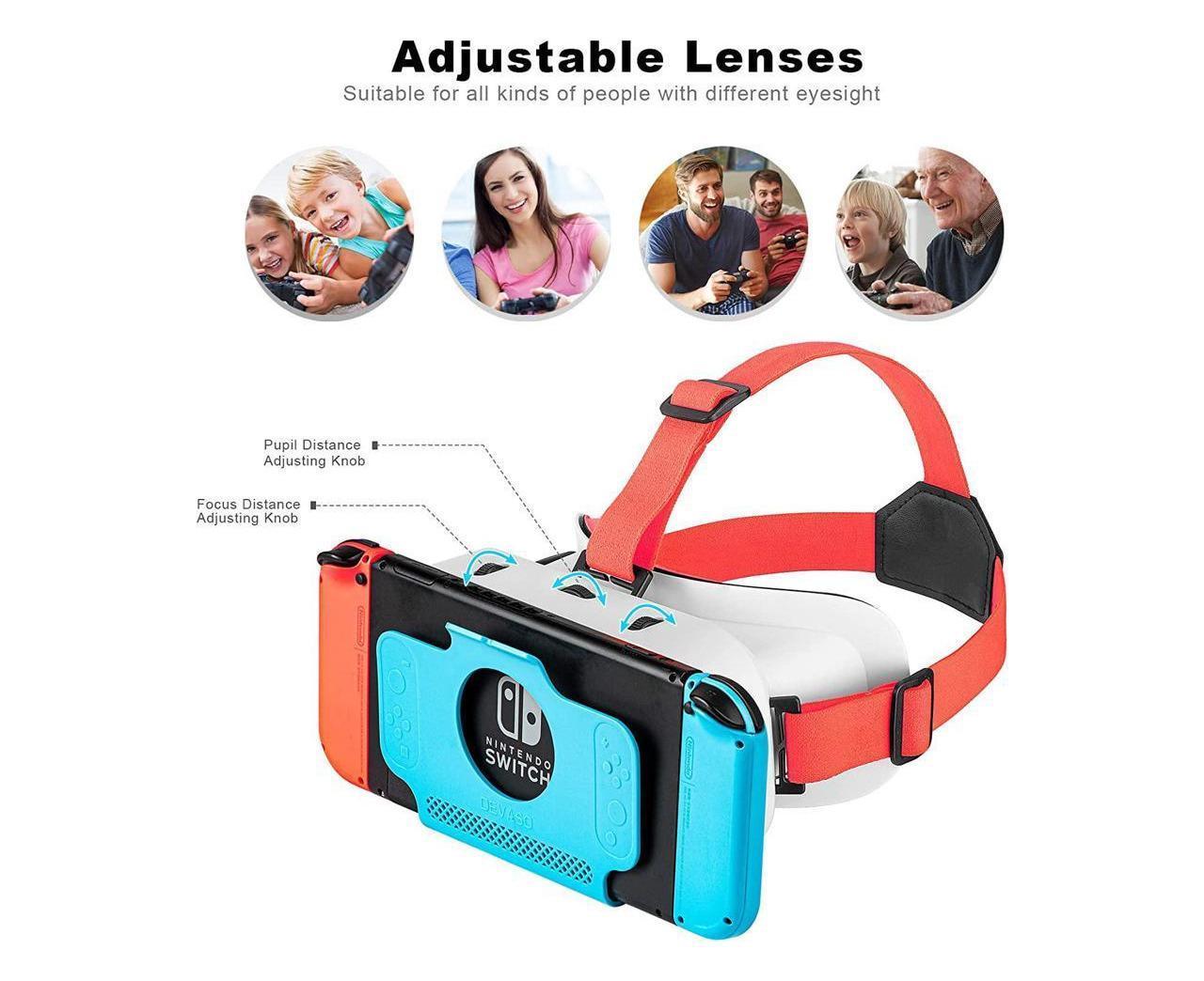 VR Headset for Nintendo Switch / Switch OLED /Nintendo Switch 3D VR (Virtual Reality) Glasses, Switch VR Labo Goggles Headset for Nintendo Switch - Image 2