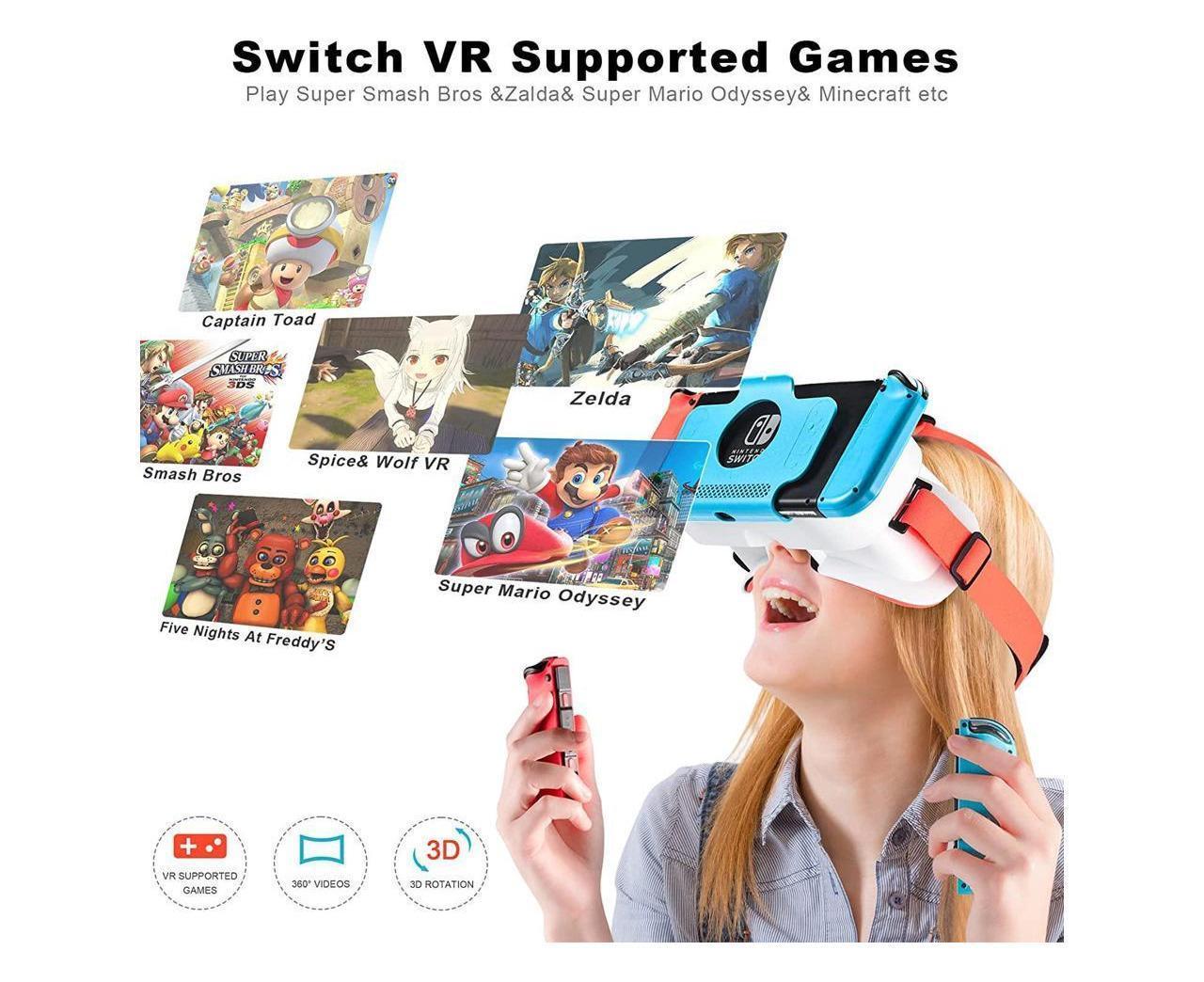 VR Headset for Nintendo Switch / Switch OLED /Nintendo Switch 3D VR (Virtual Reality) Glasses, Switch VR Labo Goggles Headset for Nintendo Switch - Image 4