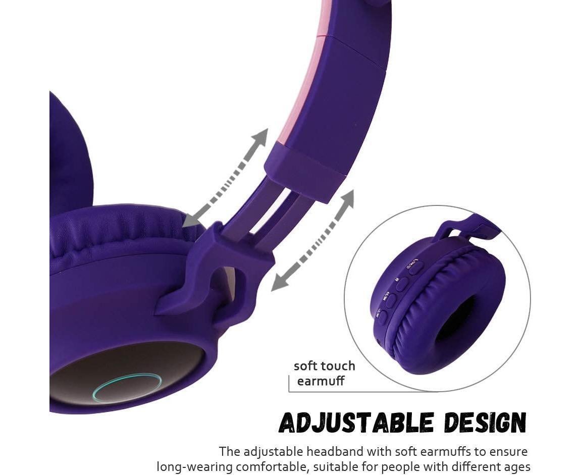 babies Bluetooth Cat Ear Headphones Foldable Stereo Wireless Headphones - Image 5