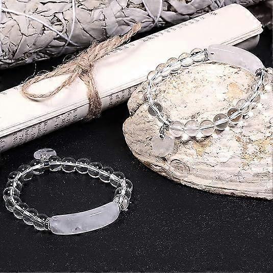 Healing Stone Bracelet 8mm Beads Chakra Crystal Energy Heart Charm Bracelet Handmade Jewelry for Women - Image 2