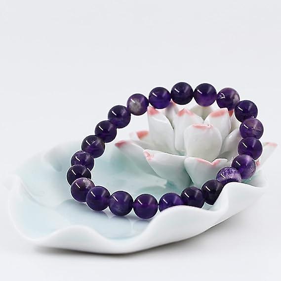 Men Women 8mm Natural Stone Bead Stretch Bracelet Healing Crystal Gemstone Beaded Bracelets - Image 2