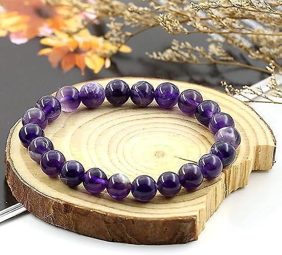 Men Women 8mm Natural Stone Bead Stretch Bracelet Healing Crystal Gemstone Beaded Bracelets - Image 3