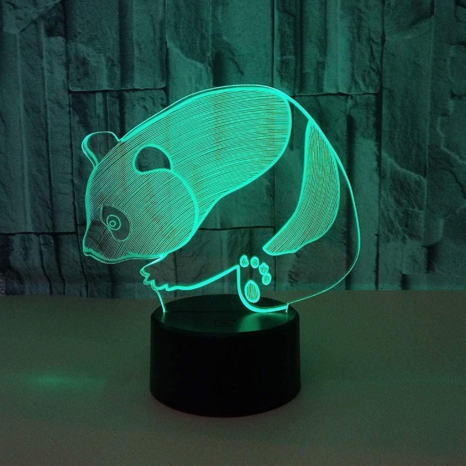 3D Illusion Lamp LED Panda Night Light Animal Toys - Image 4