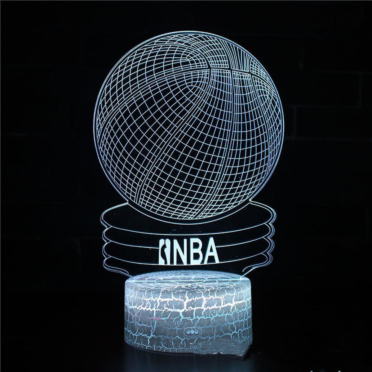 Basketball Night Light,3D Illusion Led Lamp 16 Colors Dimma - Image 1