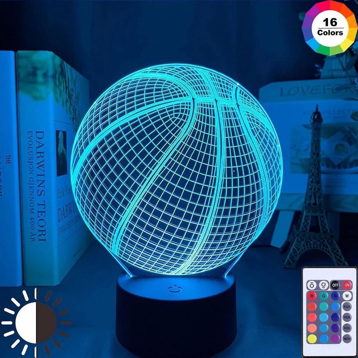 Basketball Night Light,3D Illusion Led Lamp 16 Colors Dimma - Image 3