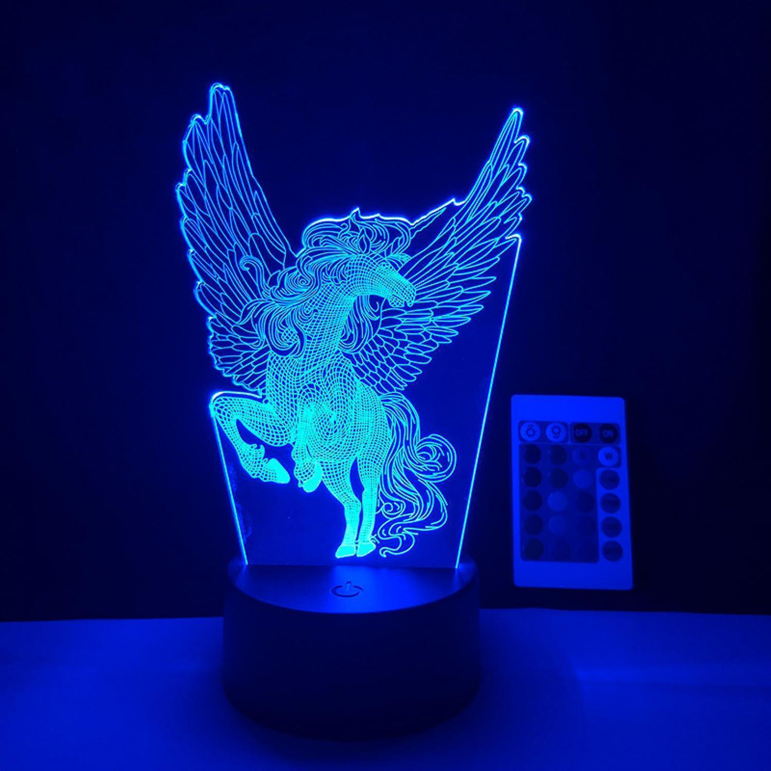 LED Night Light  Unicorn Series  3D Illusion Lamp - Image 2