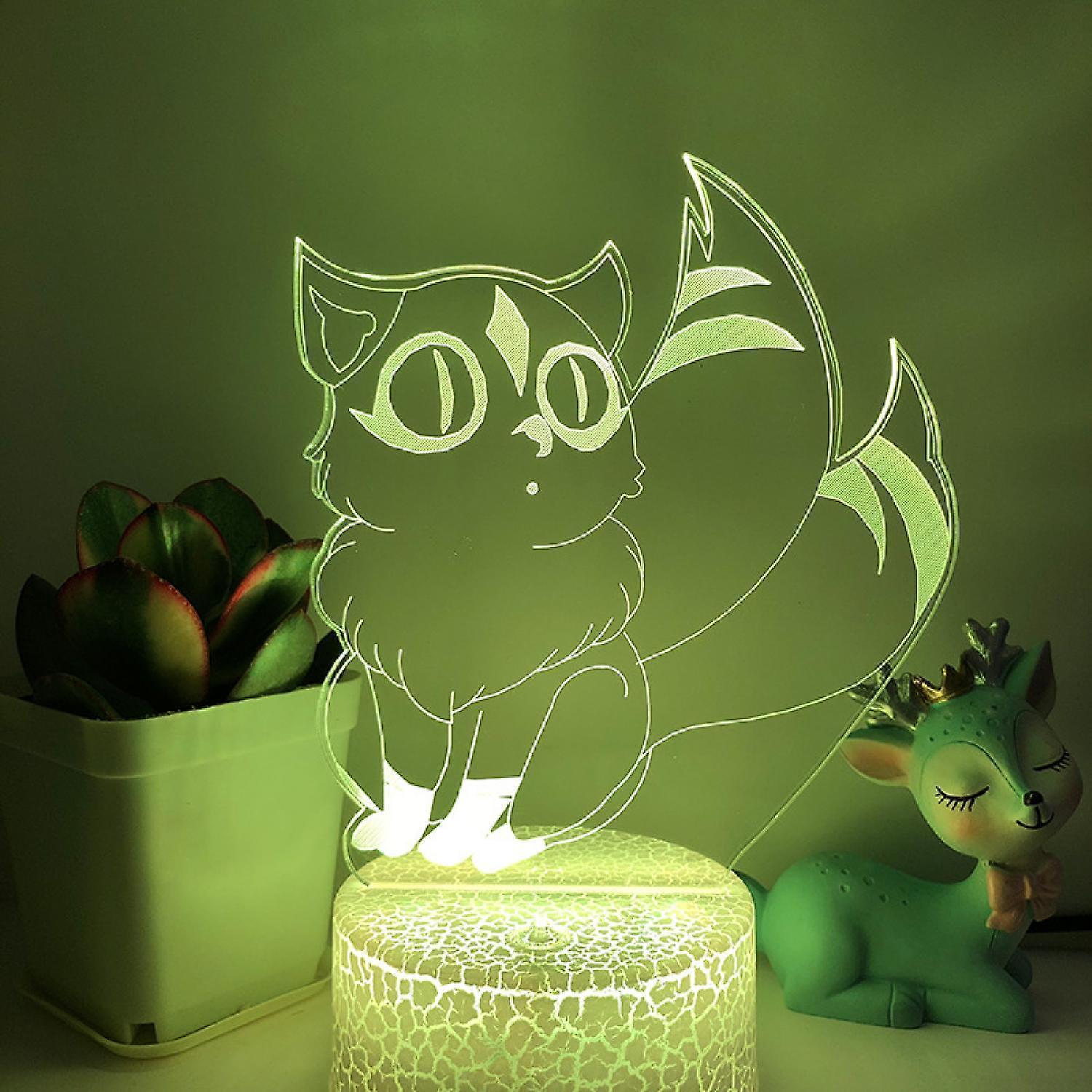 3D LED Night Light Kirara Handmade 3D Illusion - Image 1