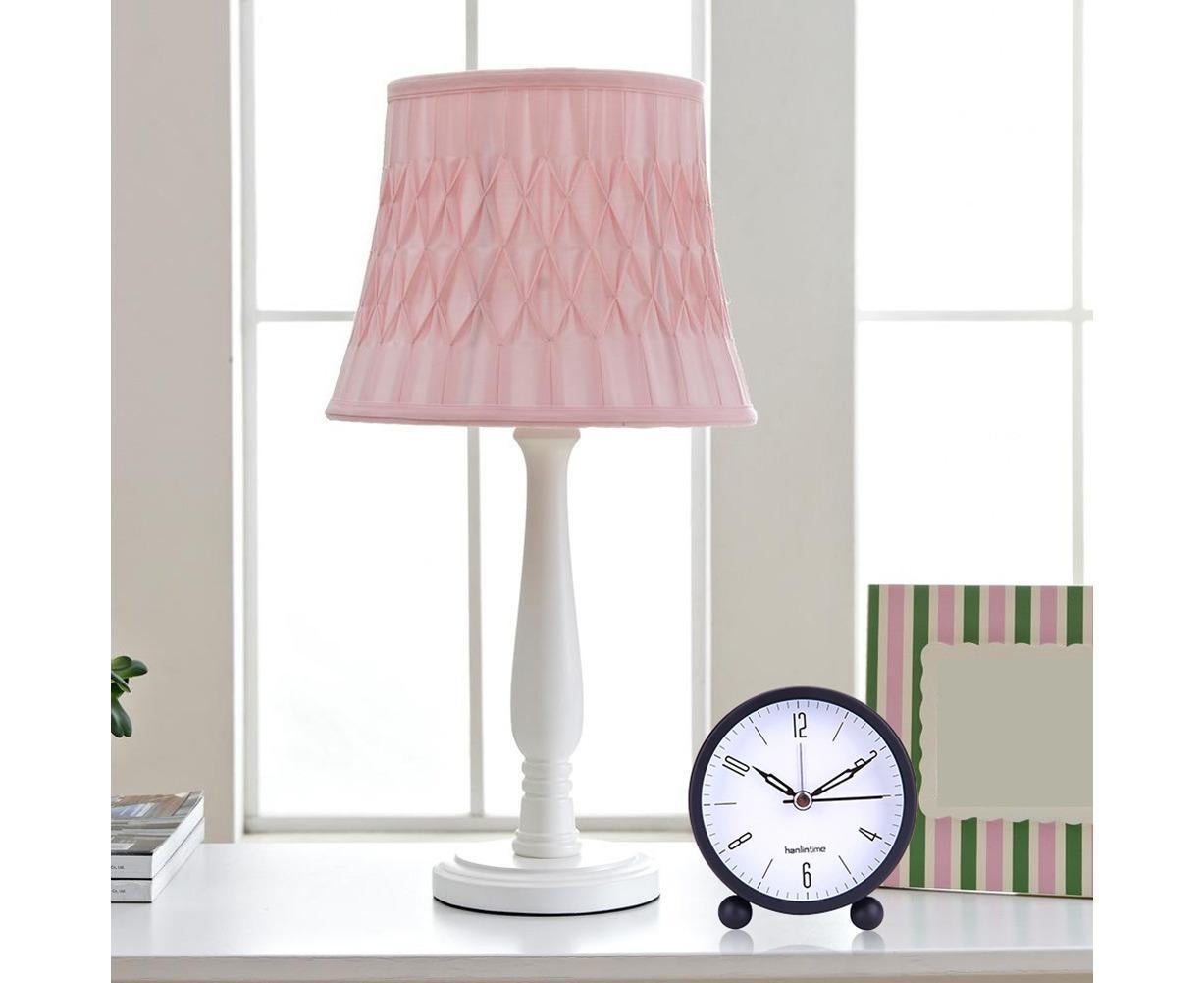 4inch Metal Round Alarm Clock Quiet Desktop Bedroom Battery Operated Timepiece - Black - Image 7