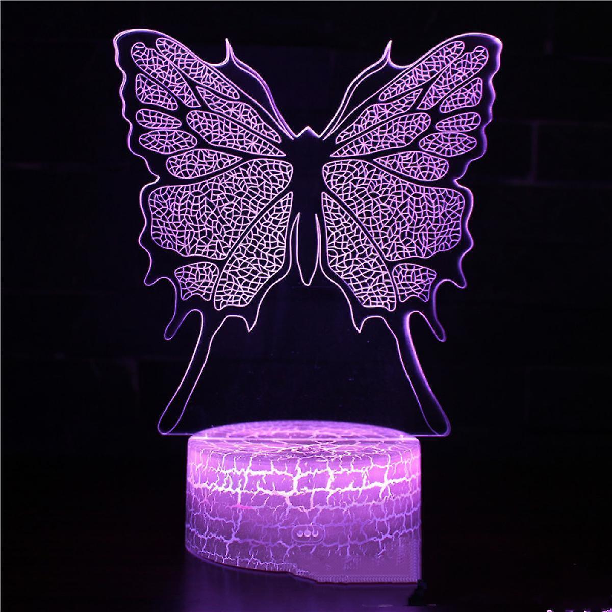 Butterfly Night Light, Birthday Gift For Girls 3D Illusion - Image 1