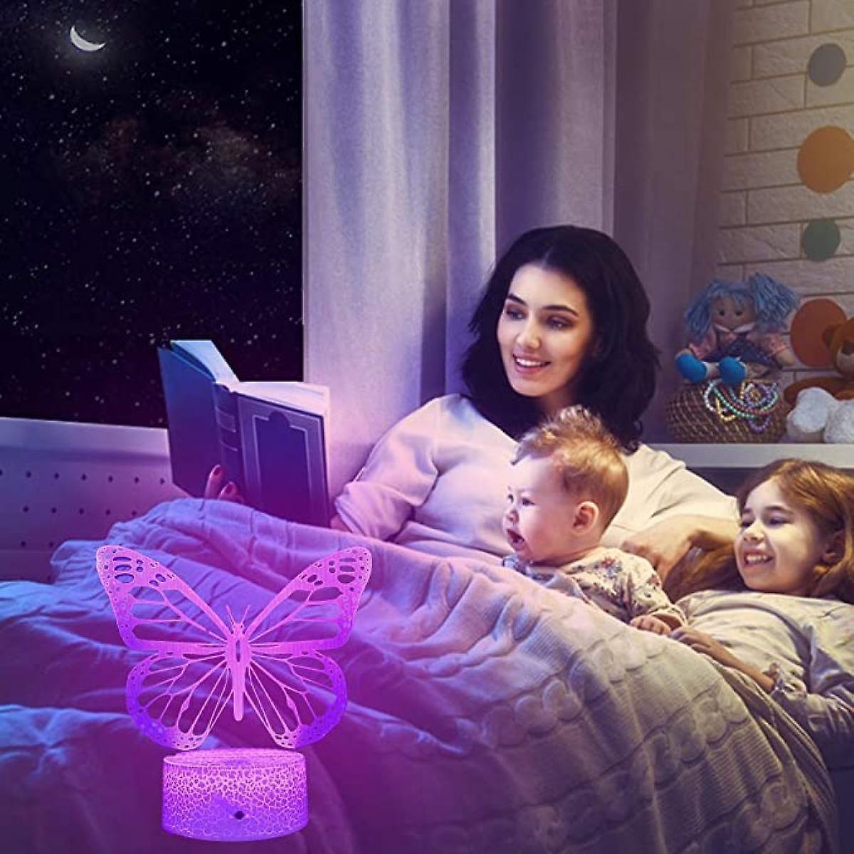 Butterfly Night Light, Birthday Gift For Girls 3D Illusion - Image 5