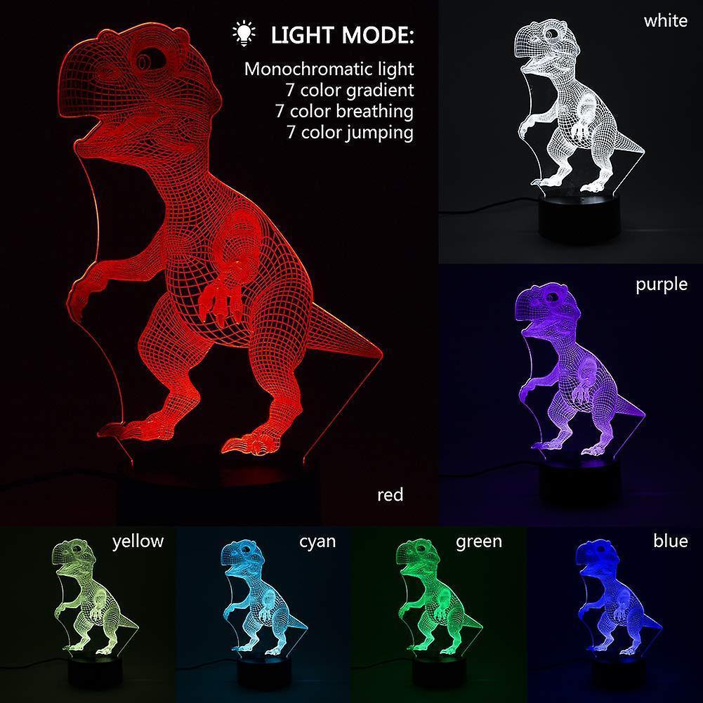 3D Optical Illusion Night Light 7 LED Color Changi - Image 2