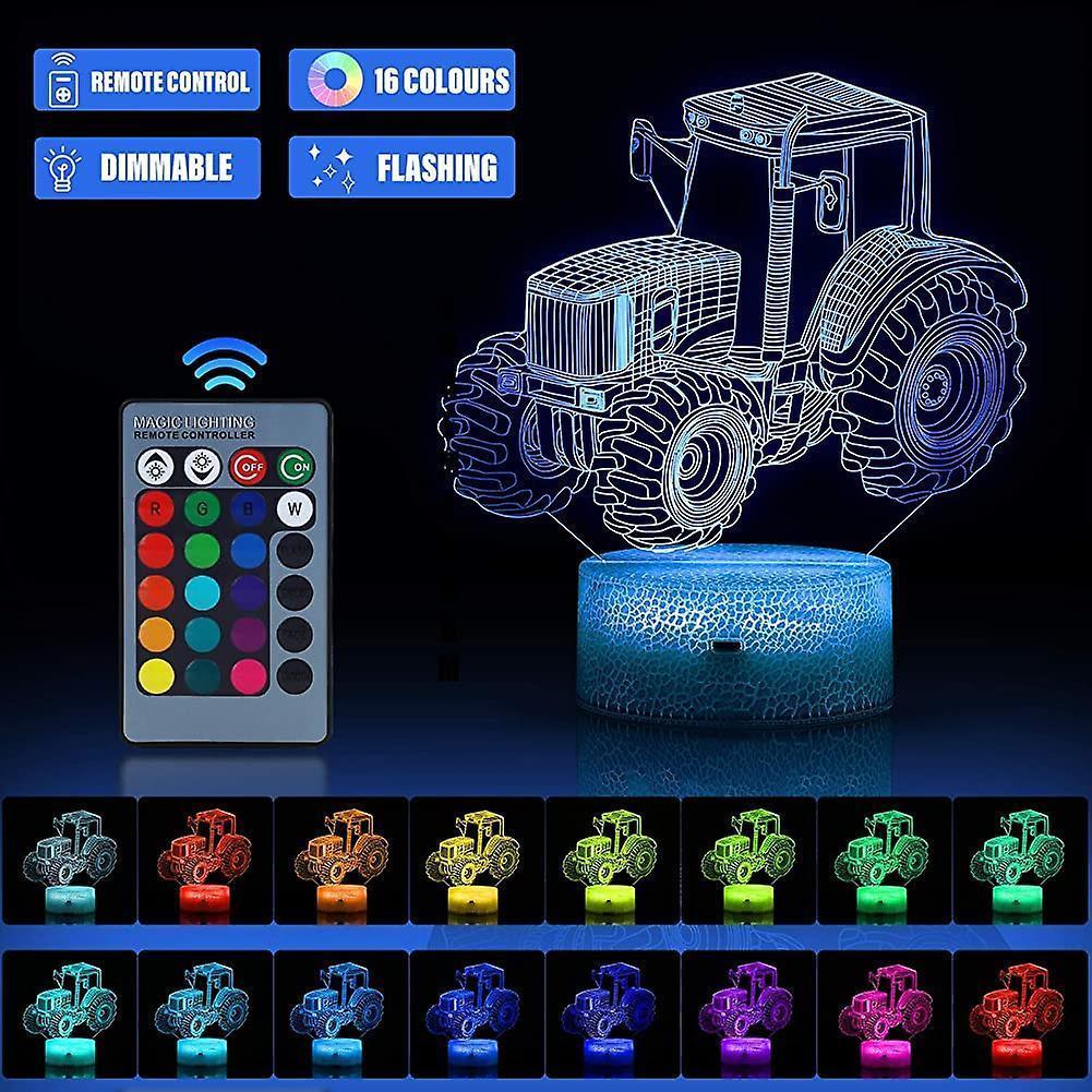 3D Led Night Light Optical Illusion Lamp With 16 Colors Change And Smart Touch - Image 2