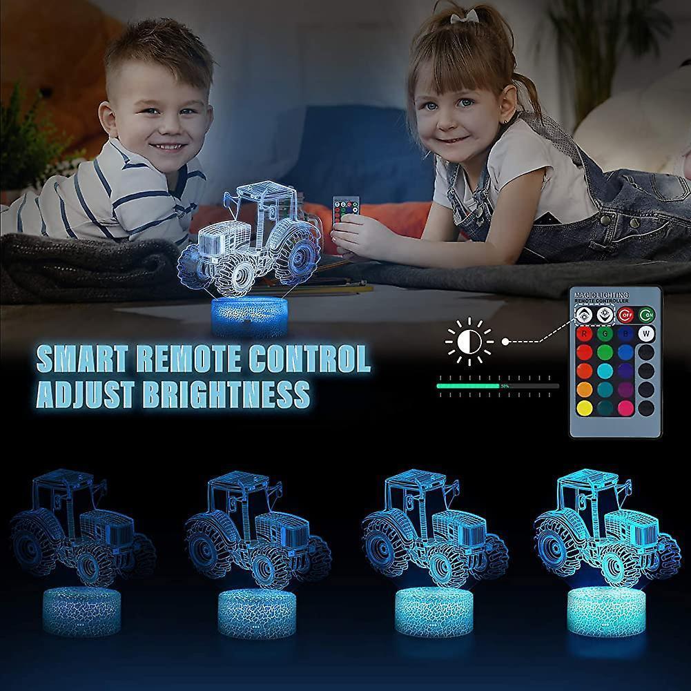 3D Led Night Light Optical Illusion Lamp With 16 Colors Change And Smart Touch - Image 4