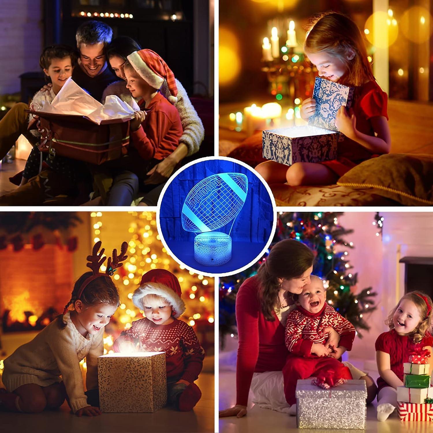 Football Night Lights For babies - 3D Led Illusion Lamp With Touch & Remote Control - Image 4