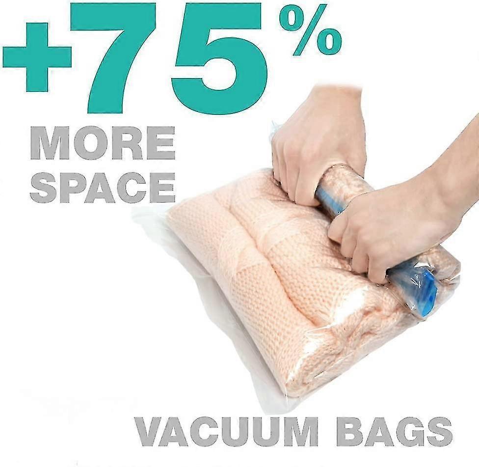 Travel Vacuum Bags For Rolling By Hand 8 Pieces Vacuum Storage Bags For Travel Gift - Image 4