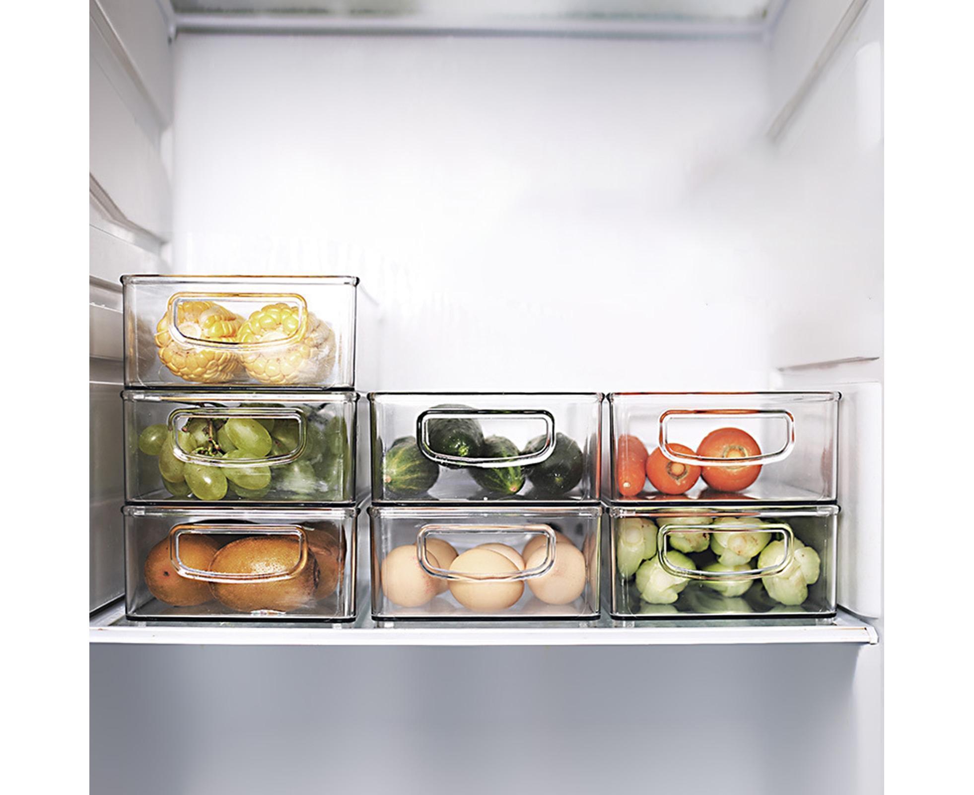 Refrigerator Organizer Bins Clear - Image 7