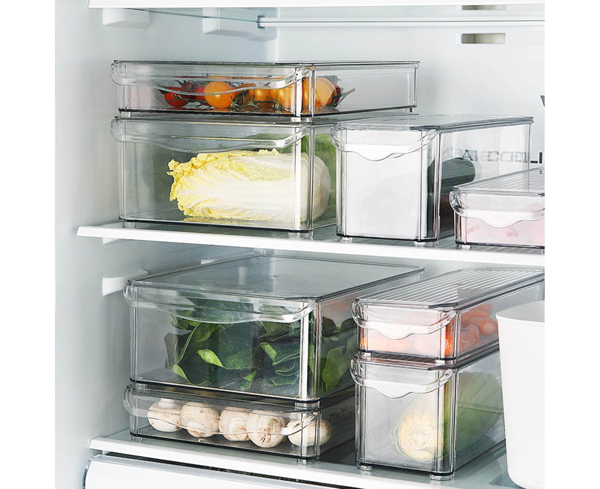 Refrigerator Organizer Bins Clear - Image 8