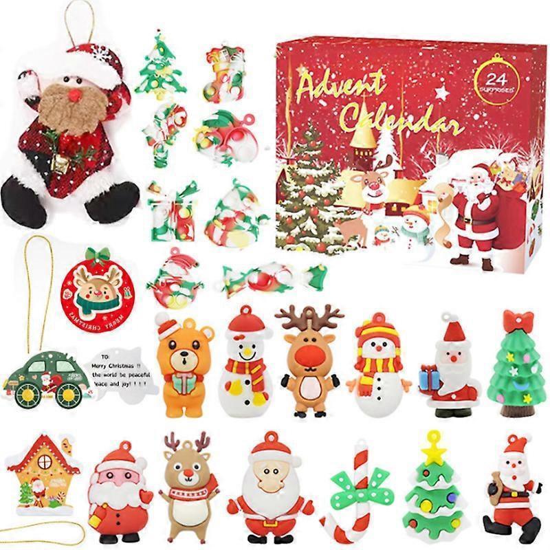 Advent Calendar for Babies, 24PCS Surprises Toys for Girls Boys,24 Days of christmas countdown calendar, Gifts box for Adult Babiess Teens - Image 1