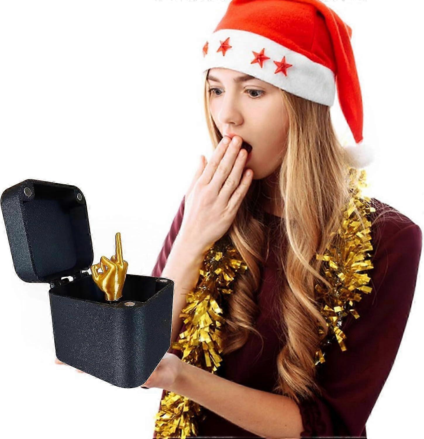Middle Finger Surprise Gift Box, Funny Pop Up Surprise Gift Box, Christmas Halloween Novelty Fun Prank Gift for Office Desk Decor Home Dcor - JA - Image 4