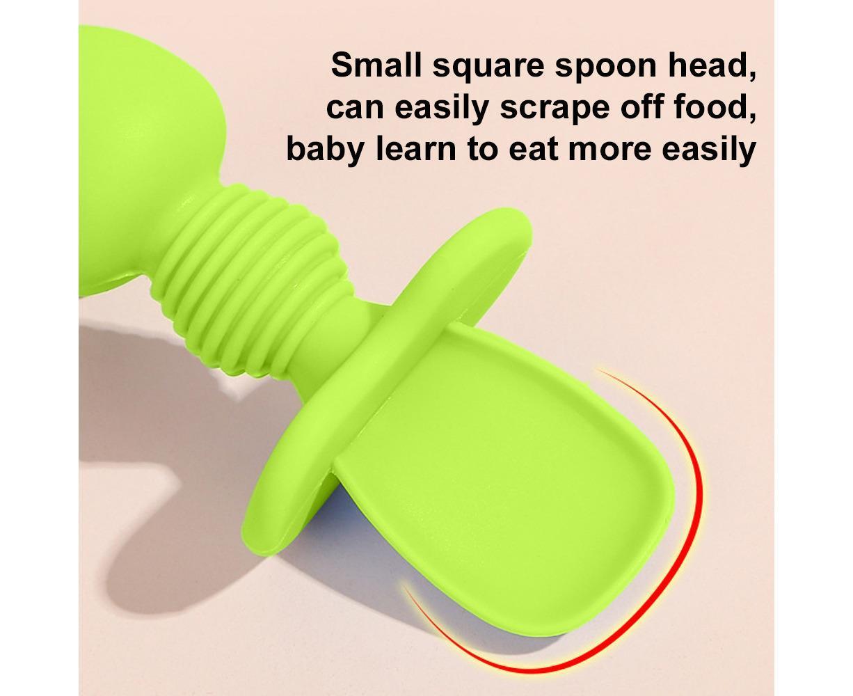 Babies Utensils Set - Silicone Babies Utensils - Anti-Choke Babies Spoon And Babies Fork Utensils Set - Image 3