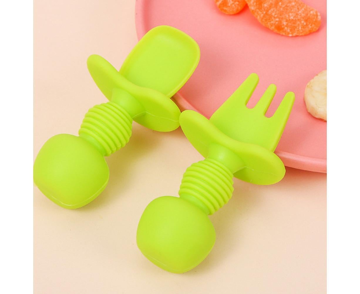 Babies Utensils Set - Silicone Babies Utensils - Anti-Choke Babies Spoon And Babies Fork Utensils Set - Image 5