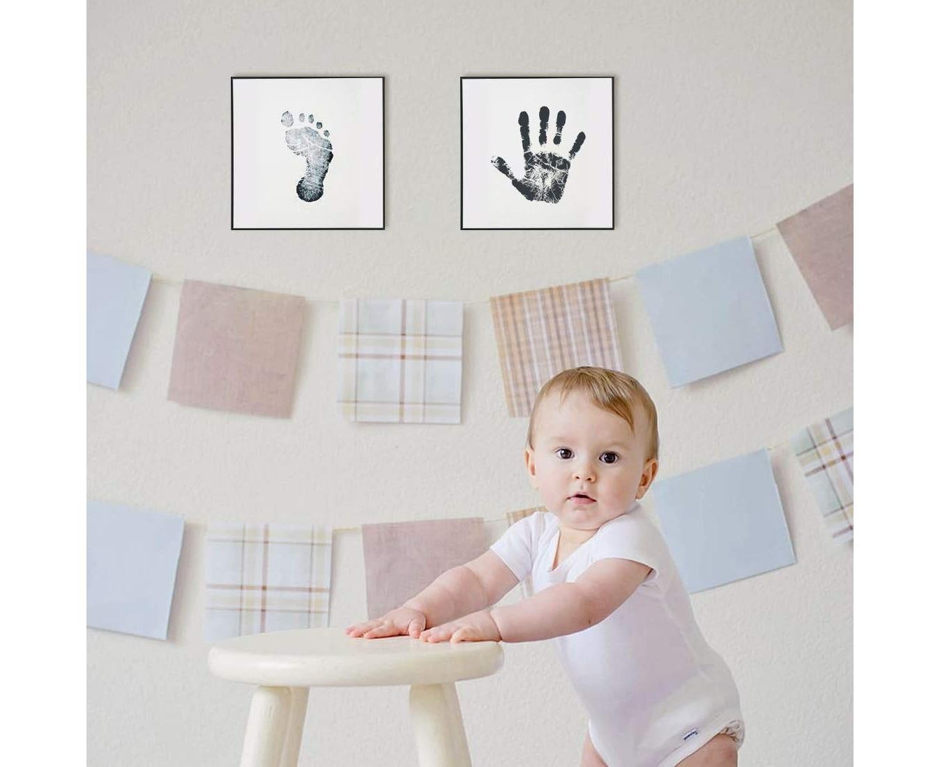 4PCS Babies Handprint and Footprint,Babies Imprint Kit for babies 0-6 Months - Image 4