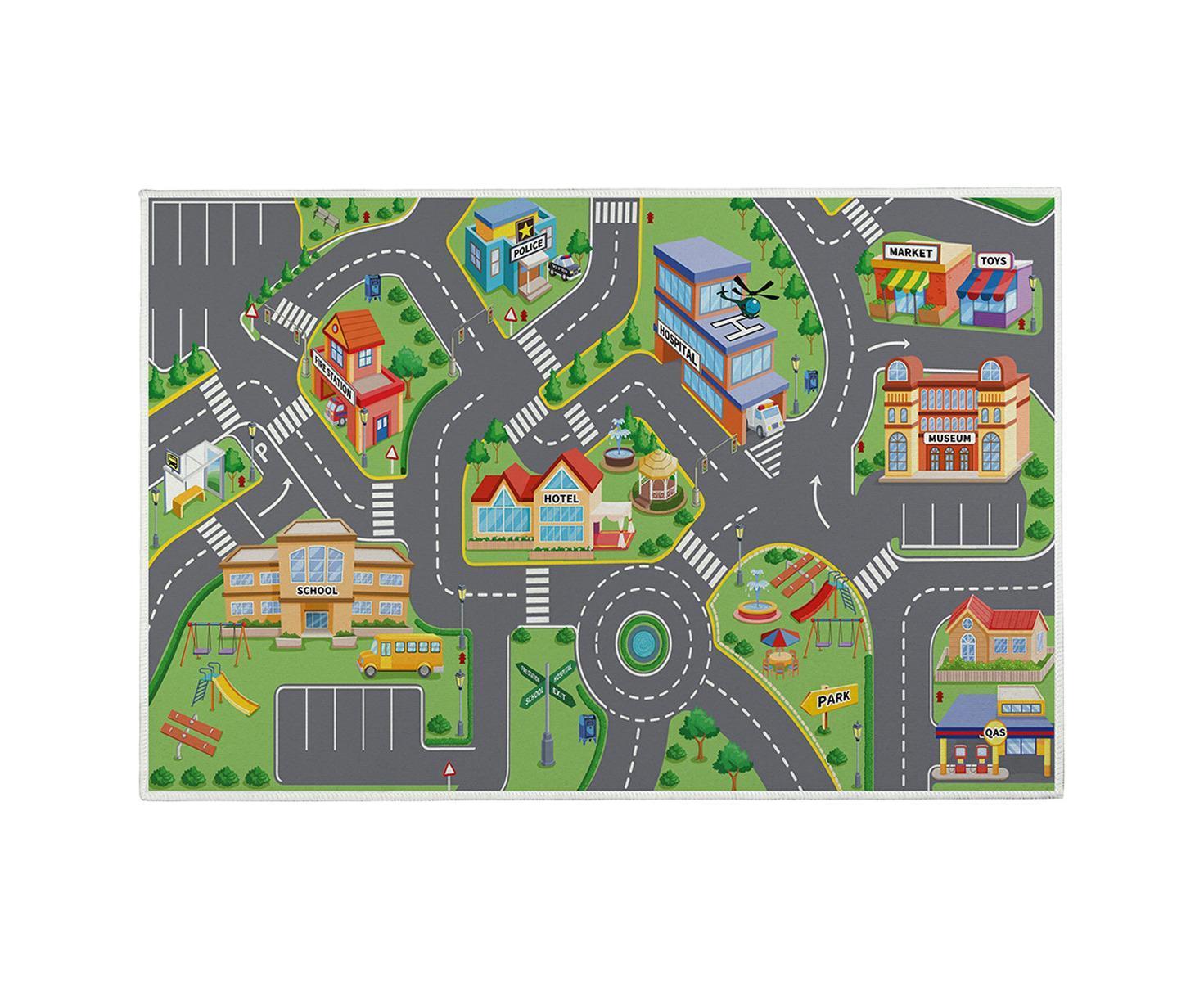 Babies Carpet Play Mat Suitable For Playing With Cars And Toys - Play, Learn And Have Fun securely - Image 2