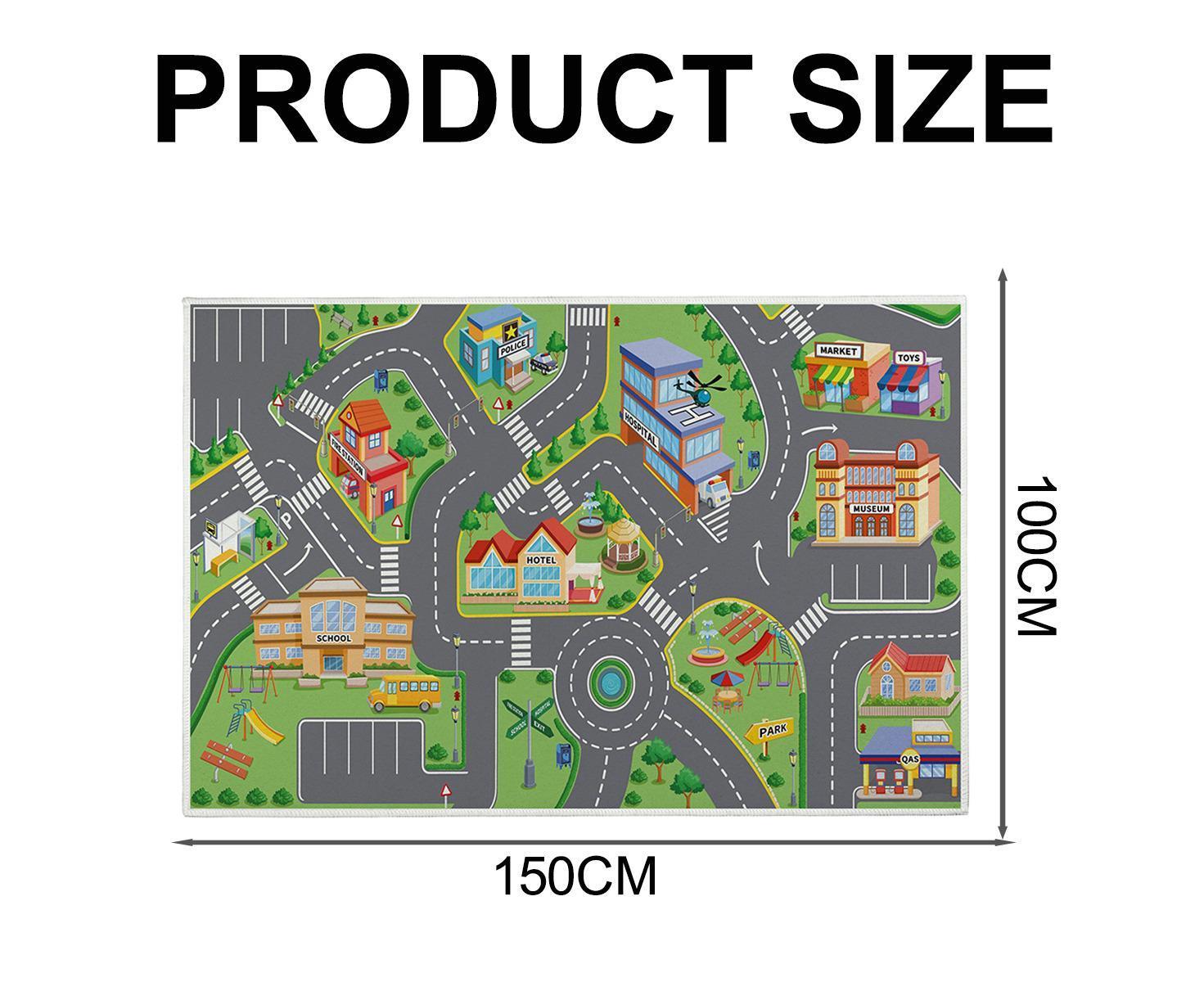 Babies Carpet Play Mat Suitable For Playing With Cars And Toys - Play, Learn And Have Fun securely - Image 4
