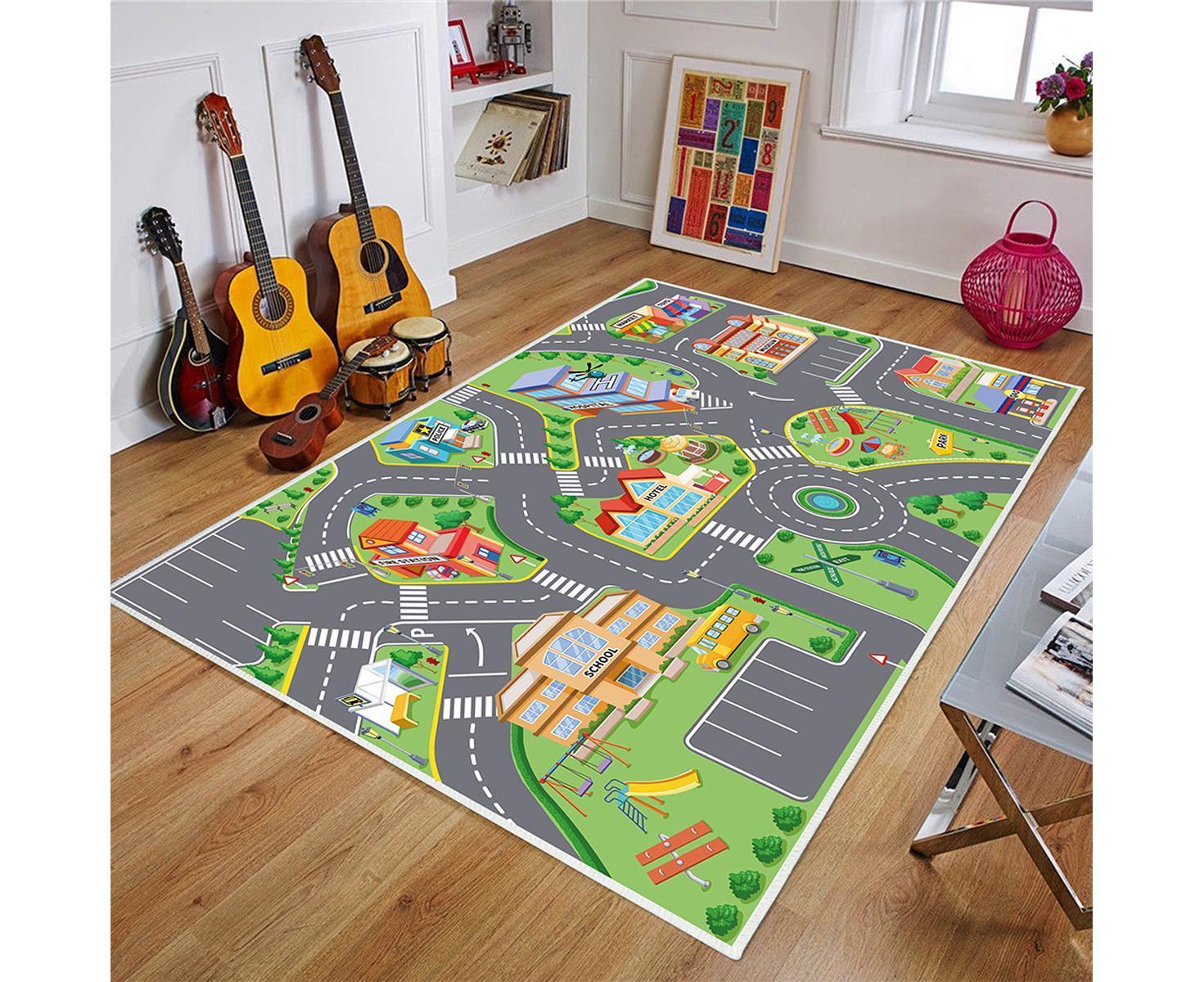 Babies Carpet Play Mat Suitable For Playing With Cars And Toys - Play, Learn And Have Fun securely - Image 6